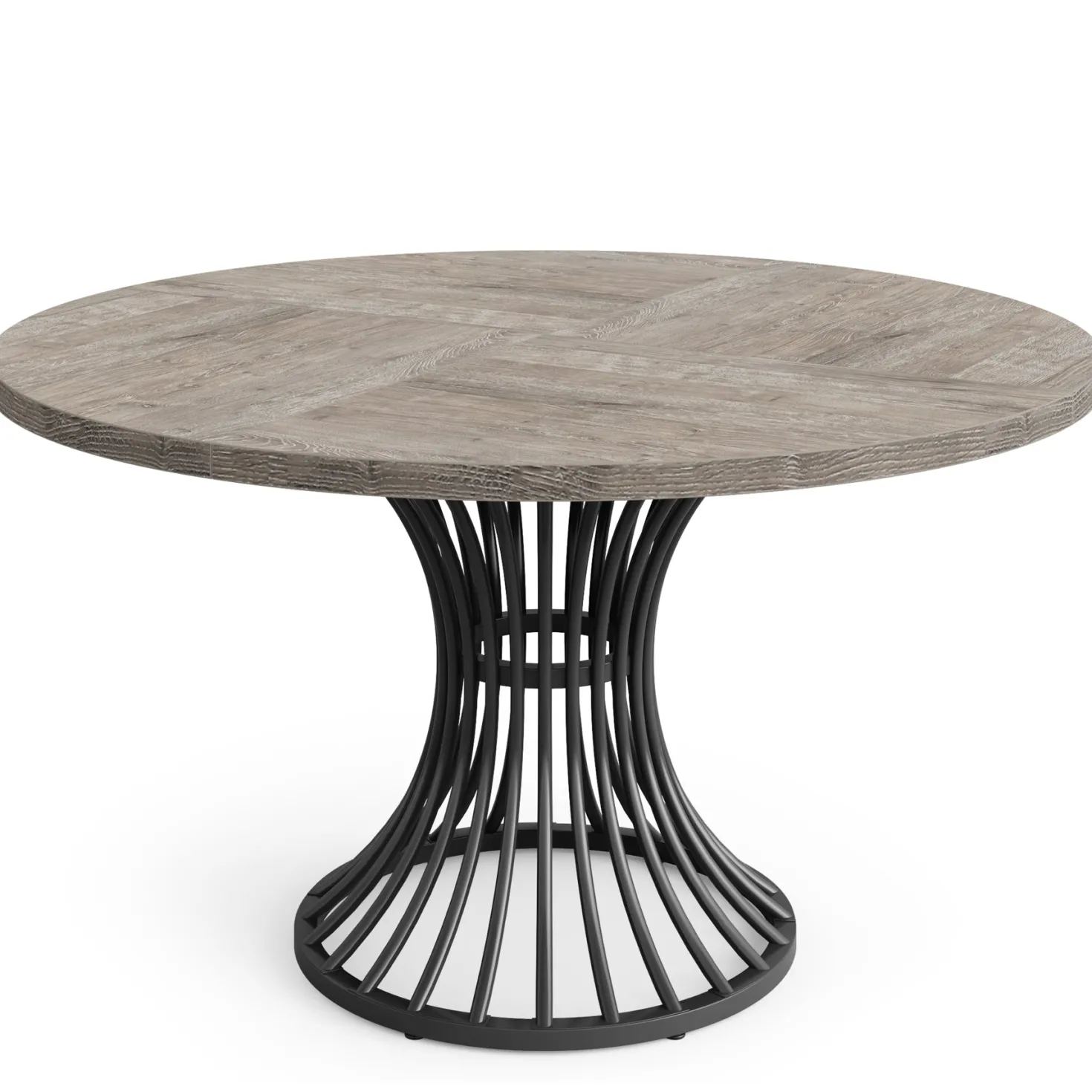 Round Dining Table for 4-6, 47" Farmhouse Circle Kitchen Table