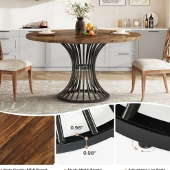 Round Dining Table for 4-6, 47