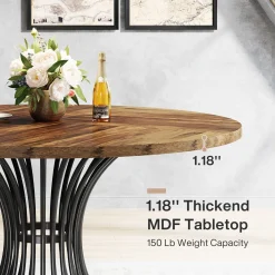 Round Dining Table for 4-6, 47