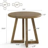 Round Dining Table for 2-4 People, 31.5" Kitchen Table for Dining Room