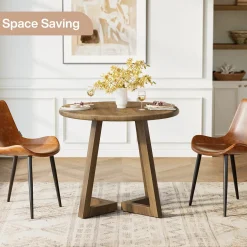 Round Dining Table for 2-4 People, 31.5