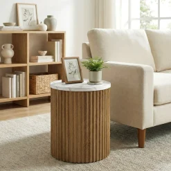 Round End Table, 23.6