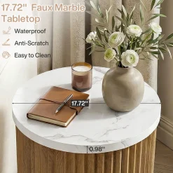 Round Nightstand, 23.6