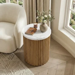 Round Nightstand, 23.6