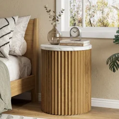 Round Nightstand, 23.6