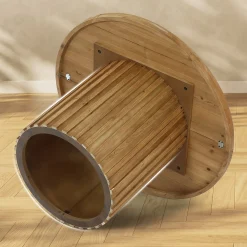 Round Solid Wood Dining Table for 4, 47