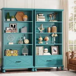 5-Shelf Bookcase with Drawer, 71