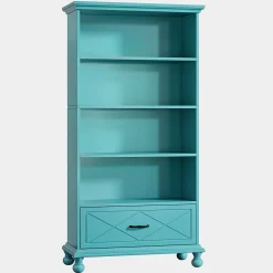 5-Shelf Bookcase with Drawer, 71