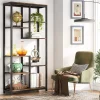 8-shelf Bookshelf, Industrial Open Bookcase Storage Display Rack