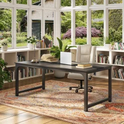 Simple Conference Table, Rectangular Meeting Table Computer Desk