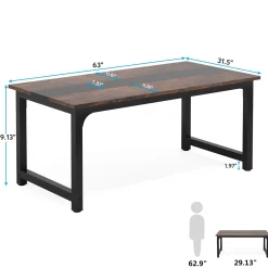 Simple Conference Table, Rectangular Meeting Table Computer Desk