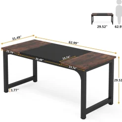 Simple Conference Table, Rectangular Meeting Table Computer Desk