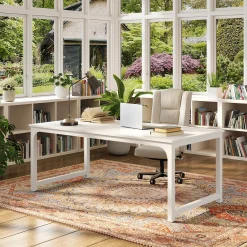 Simple Conference Table, Rectangular Meeting Table Computer Desk