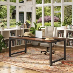 Simple Conference Table, Rectangular Meeting Table Computer Desk