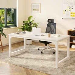Simple Conference Table, Rectangular Meeting Table Computer Desk