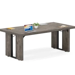 Simple Executive Desk, 70.9" Computer Desk Meeting Table for Home Office