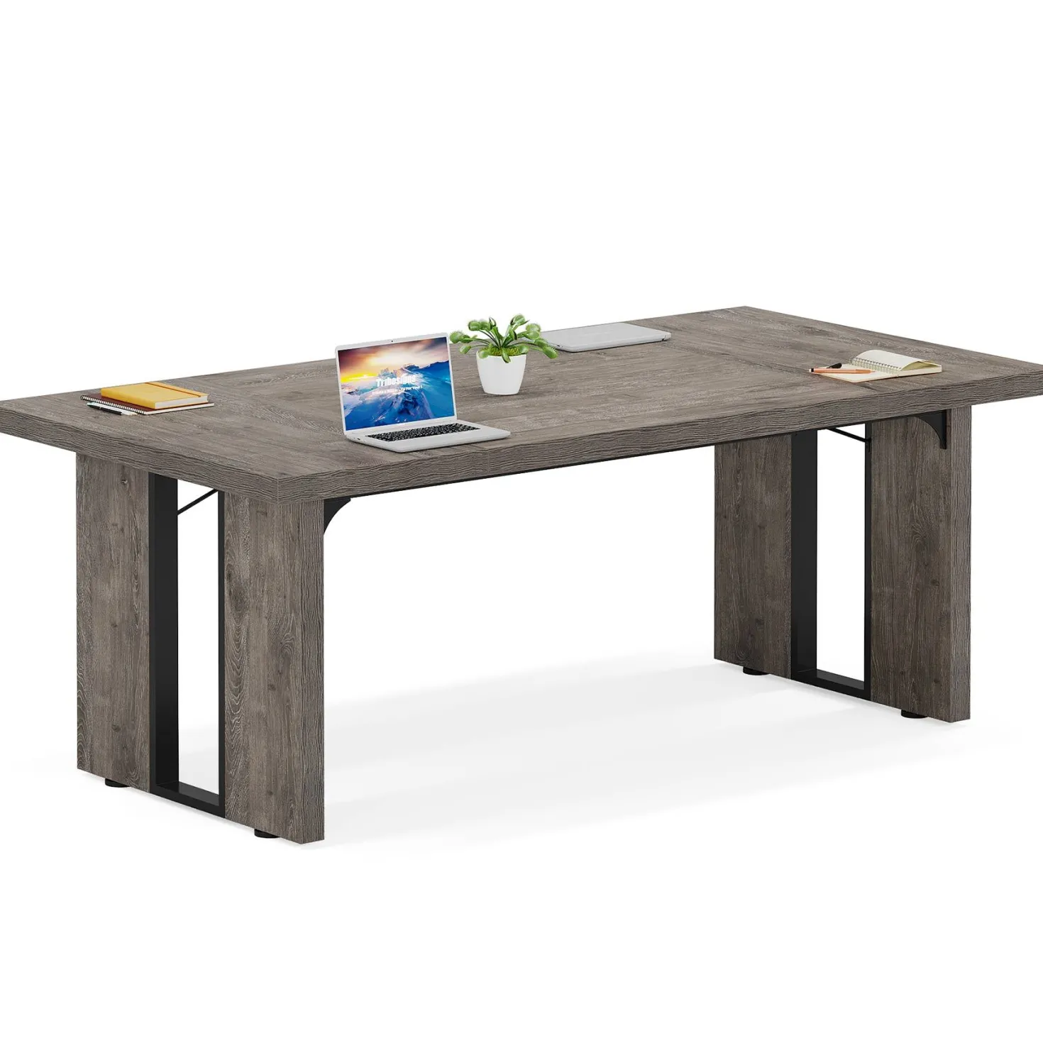 Simple Executive Desk, 70.9" Computer Desk Meeting Table for Home Office