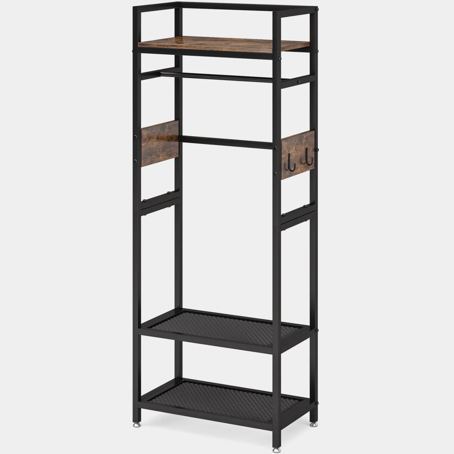 Small Clothing Rack, Narrow Garment Rack for Entryway & Bedroom