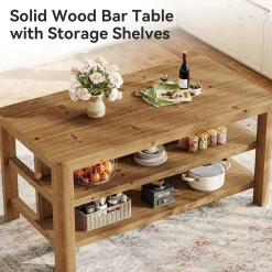 Solid Wood Bar Table, 63