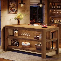Solid Wood Bar Table, 63
