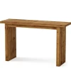 Solid Wood Bar Table, 63" Counter Height Pub Table with Sturdy Base