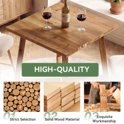 Solid Wood Bar Table, 31.5