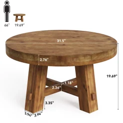 Solid Wood Coffee Table, 31.5