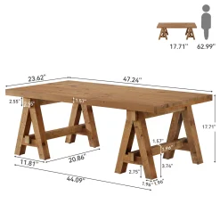 Solid Wood Coffee Table, 47
