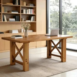 Solid Wood Computer Desk, 63