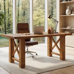 Solid Wood Computer Desk, 63