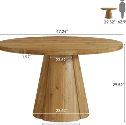 Solid Wood Conference Table, 47.24