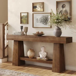 Solid Wood Console Table, 63