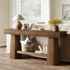 Solid Wood Console Table, 63