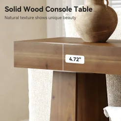 Solid Wood Console Table, 63