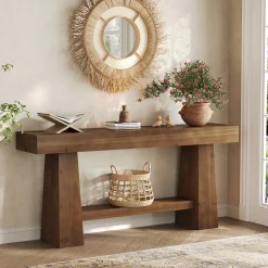 Solid Wood Console Table, 63