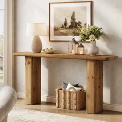 Solid Wood Console Table, 63
