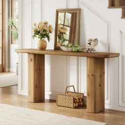 Solid Wood Console Table, 63