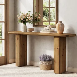 Solid Wood Console Table, 63