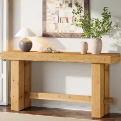 Solid Wood Console Table, 63