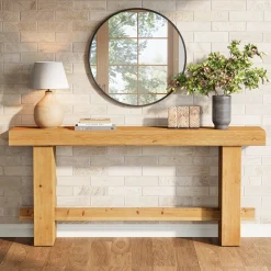 Solid Wood Console Table, 63
