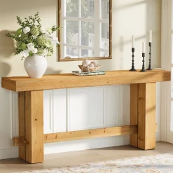 Solid Wood Console Table, 63