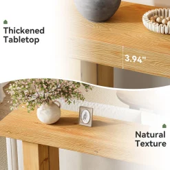 Solid Wood Console Table, 63