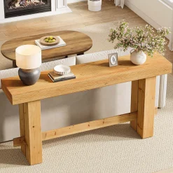 Solid Wood Console Table, 63