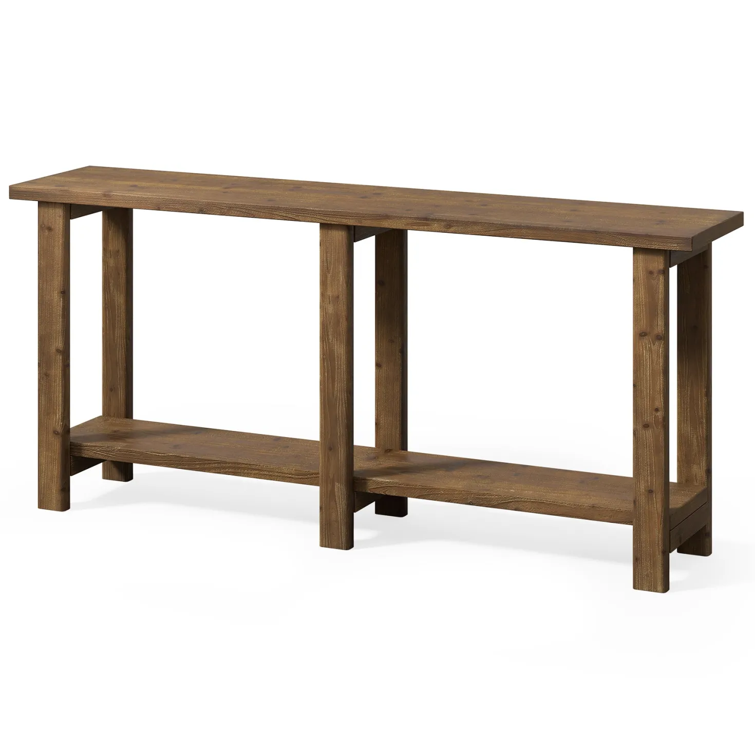 Solid Wood Console Table, 70.9" Sofa Table Behind Couch for Entryway