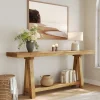 Solid Wood Console Table, 70.87" Sofa Table with Shelves for Entryway