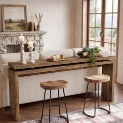 Solid Wood Console Table, 63