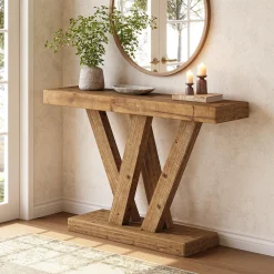 Solid Wood Console Table, 47.2