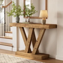 Solid Wood Console Table, 47.2