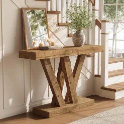 Solid Wood Console Table, 47.2