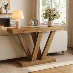 Solid Wood Console Table, 47.2